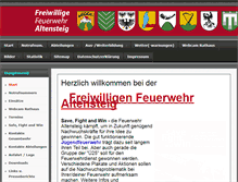 Tablet Screenshot of feuerwehr-altensteig.de